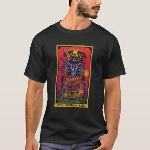 De Godin Kali De Woeste Tarotkaart Hindoe In T-shirt
