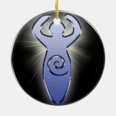 De godin Tree Ornament cirkel (Achterkant)