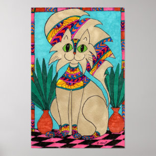 De Godin van de kat Poster