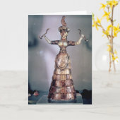 De godin van de Serpenten Kaart (Gele Bloem)