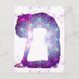 De Godin van de yoga stelt Reeks Briefkaart