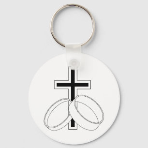 De godsdienstige Uitnodiging van het Huwelijk Sleutelhanger