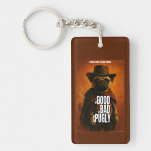 De goede, de slechte & de Pugly filmparodie Sleutelhanger