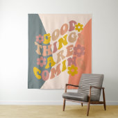 De goede dingen komen het Ontwerp van de Teruggave Wandkleed (In situ)