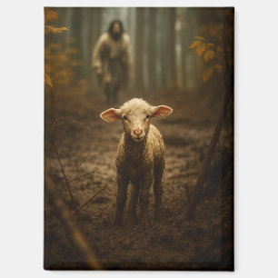 De Goede Herder en het Verloren Lam – Jezus & Lam Magneet