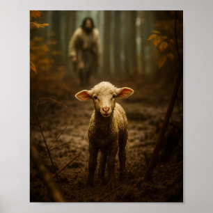 De Goede Herder en het Verloren Lam – Jezus & Lam Poster