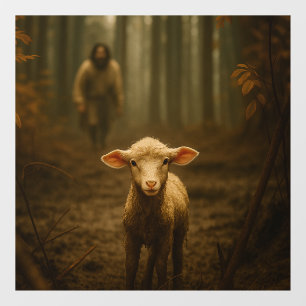 De Goede Herder en het Verloren Lam – Jezus & Lam Raamsticker