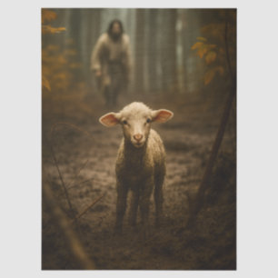 De Goede Herder en het Verloren Lam – Jezus & Lam Tissuepapier