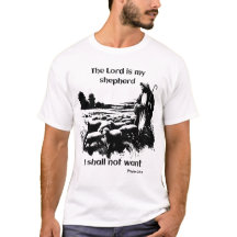 De goede herder waakt over zijn kudde.