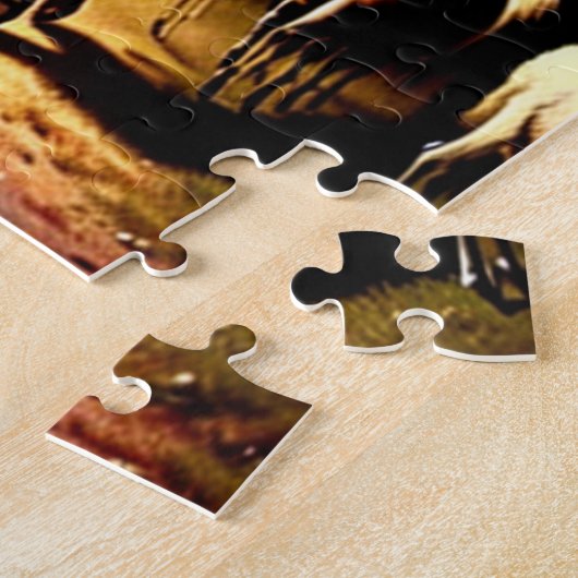 De Goede Herder Zwarte Christelijke Kunstpuzzel Legpuzzel (Zijkant)