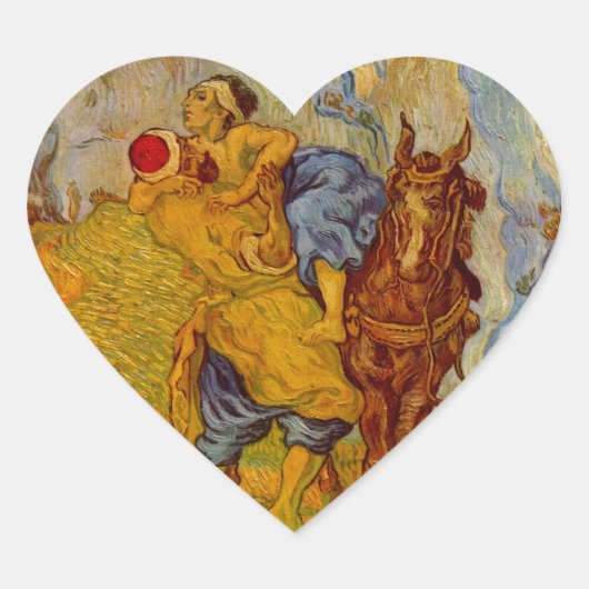 De Goede Samaritaan Hart Sticker (Voorkant)