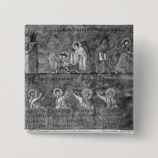 De Goede Samaritaan Vierkante Button 5,1 Cm (Voorkant)