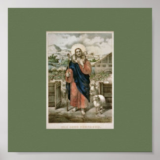 De goede Shepherd-printer Poster