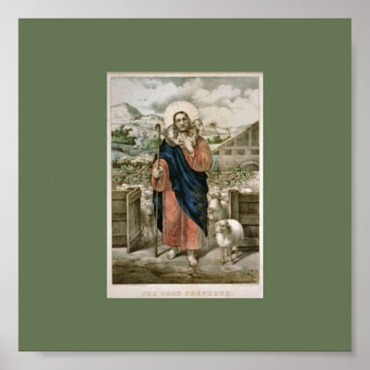 De goede Shepherd-printer Poster (Voorkant)