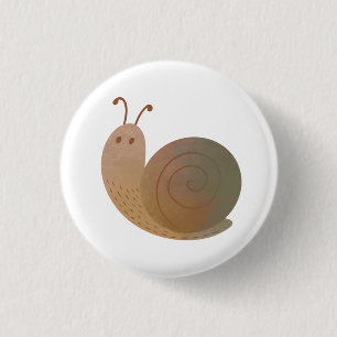 De goede slak ronde button 3,2 cm