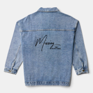 De goede tijden missen Vintage nostalgie Denim Jacket