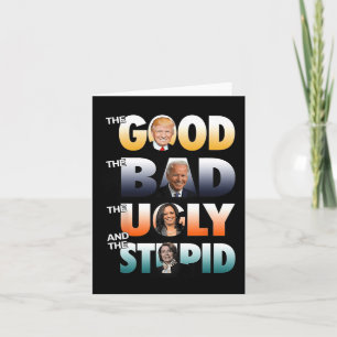 De Goede Trump De Slechte Biden De Goede De Slecht Kaart