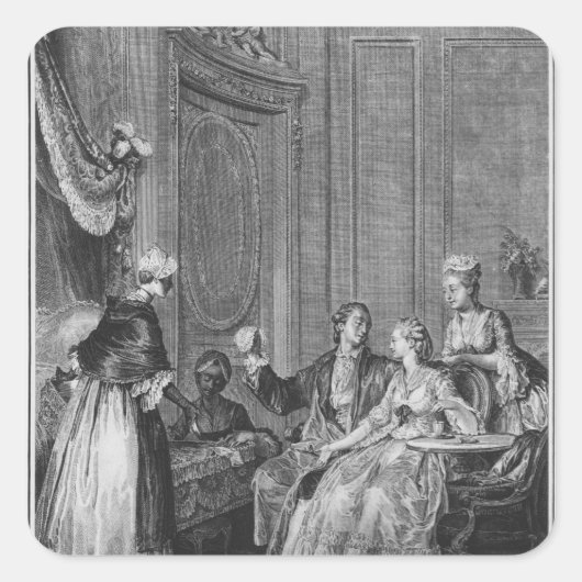 De goede vooromen vierkante sticker (Voorkant)