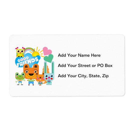 De Goede Vrienden van dieren Etiket (Voorkant)