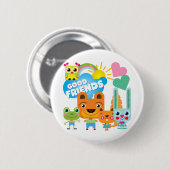 De Goede Vrienden van dieren Ronde Button 5,7 Cm (Voorkant /achterkant)