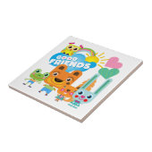 De Goede Vrienden van dieren Tegeltje (Zijkant)