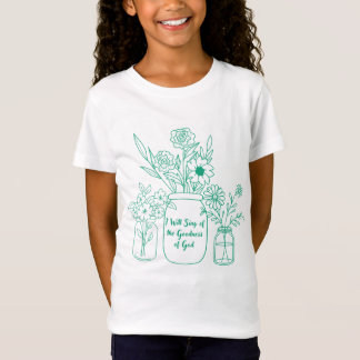 De goedheid van God Floral Mason Jars T-shirt