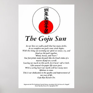 De Goju Sun Poster