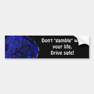 De gokkers dobbelen cadeaus bumpersticker