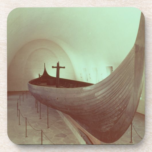 De Gokstad-beug (hout) Drankjes Onderzetter (Voorkant)