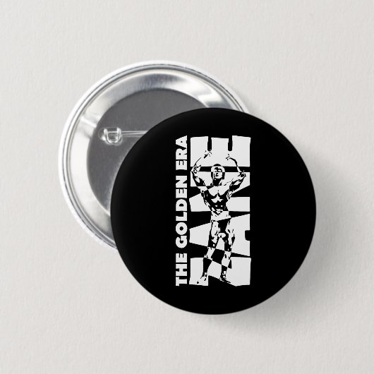 De Golden Era Zane Bodybuilding Ronde Button 5,7 Cm (Voorkant /achterkant)