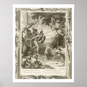 De Golden Fleece Won van Jason (graving) Poster