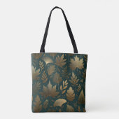 De 'Golden Foliage' Luxe Canvas tas voor Herfst (Achterkant)