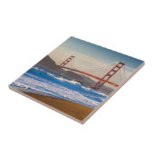 De Golden Gate Bridge van Baker Beach Tegeltje (Zijkant)