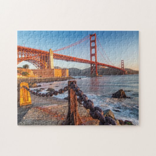 De Golden Gate Bridge van het Fort Point Legpuzzel (Horizontaal)
