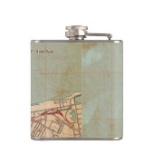 De Golden Gate Topografische Kaart Heupfles (Achterkant)