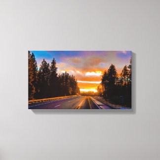 De Golden Highway Canvas Afdruk