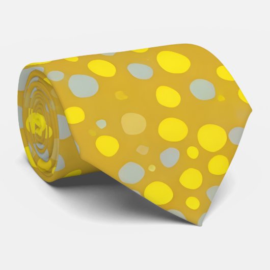 De Golden Polka Dot Stropdas (Opgerold)