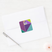 De Golden Ratio Vierkante Sticker (Envelop)