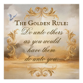 De Golden Rule Poster serene scène Perfect Poster