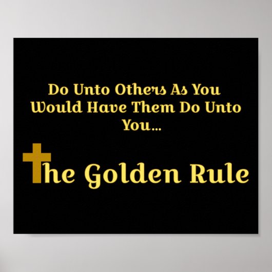 De Golden Rule Quote Poster (Voorkant)