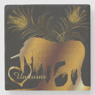 De Golden Unicorn Stenen Onderzetter