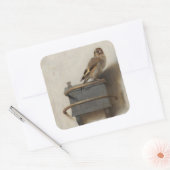 De Goldfinch Vierkante Sticker (Envelop)