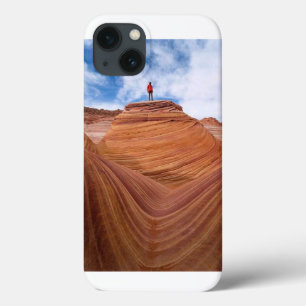 De golf, Arizona - Abstracte woestijn iPhone 13 Hoesje