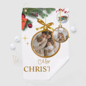 De Golf Blanc moderne Joyeux Noël personnalisé serviette d (En situation)