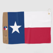 De Golf Drapeau du Texas & monogrammed Texas / serviette d (Horizontal)