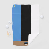 De Golf Drapeau estonien & Estonie monogrammed / serviette (En situation)