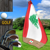 De Golf Drapeau libanais & Liban monogrammed / serviette d