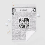 De  Golf Etiquette Golf Towel van 1930 Golfhanddoek (Insitu)