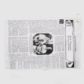 De  Golf Etiquette Golf Towel van 1930 Golfhanddoek (Horizontaal)