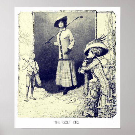 De Golf Girl  Golf Print 1909 (Voorkant)
